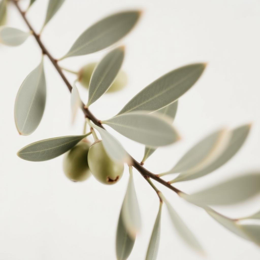 Daun zaitun close-up